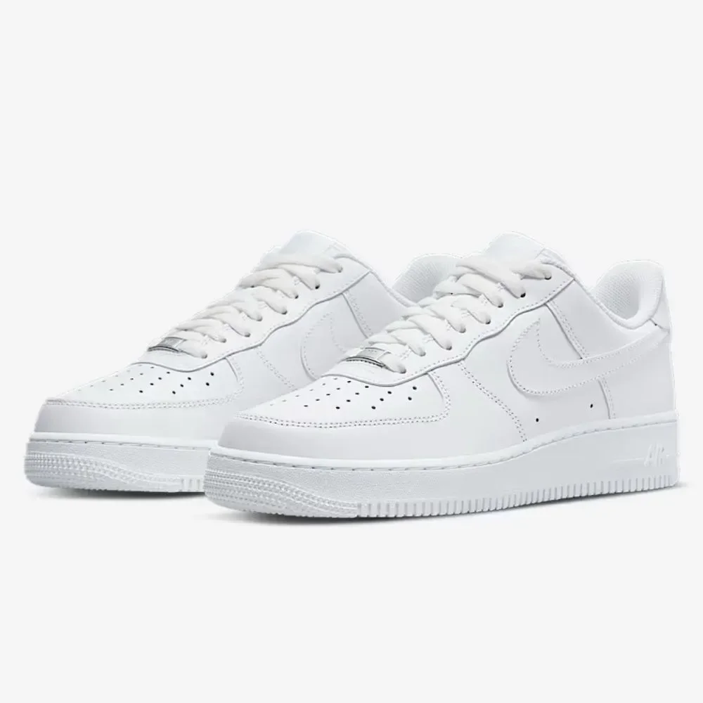 Men's Nike Air Force 1 '07 White Leather Sneakers